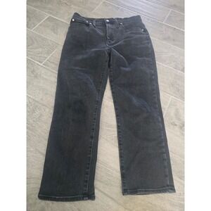 Madewell Classic Straight Jean‎ Black Denim High Rise Size 30
